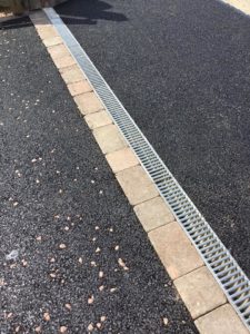 New Tarmac Driveway Kerb With Block Stone Edging